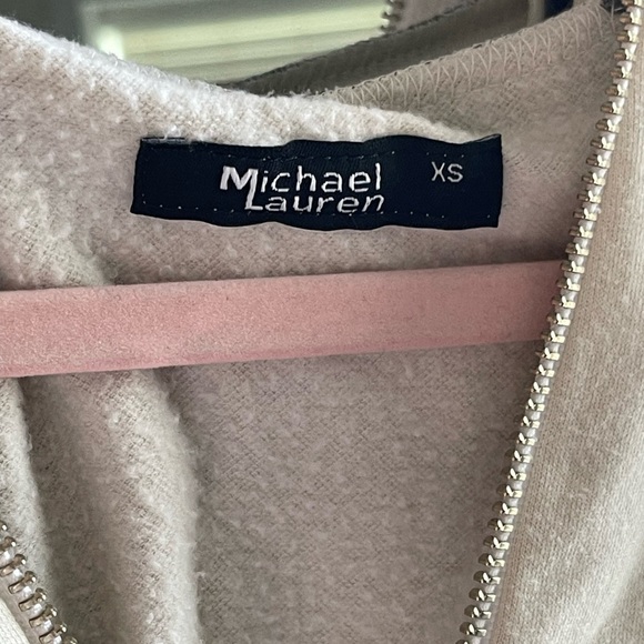 NWT Michael Lauren Colorblock Quarter Zip Hoodie XS - Picture 2 of 9